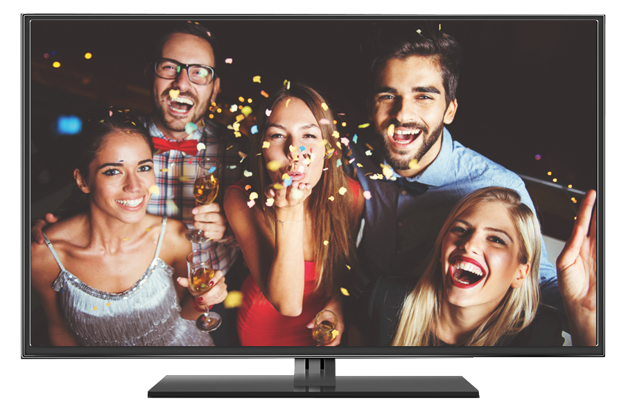 Party Print live slideshow on a screen